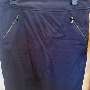 Loft Size 2 navy skirt